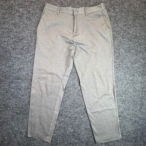Uniqlo Tapered Jogger Pants Mens Size M Gray Performance 26" Inseam